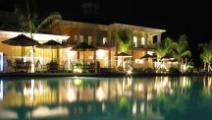 Bahama Bay resort at night